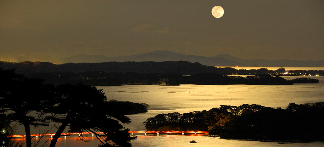 松島でお月見♪